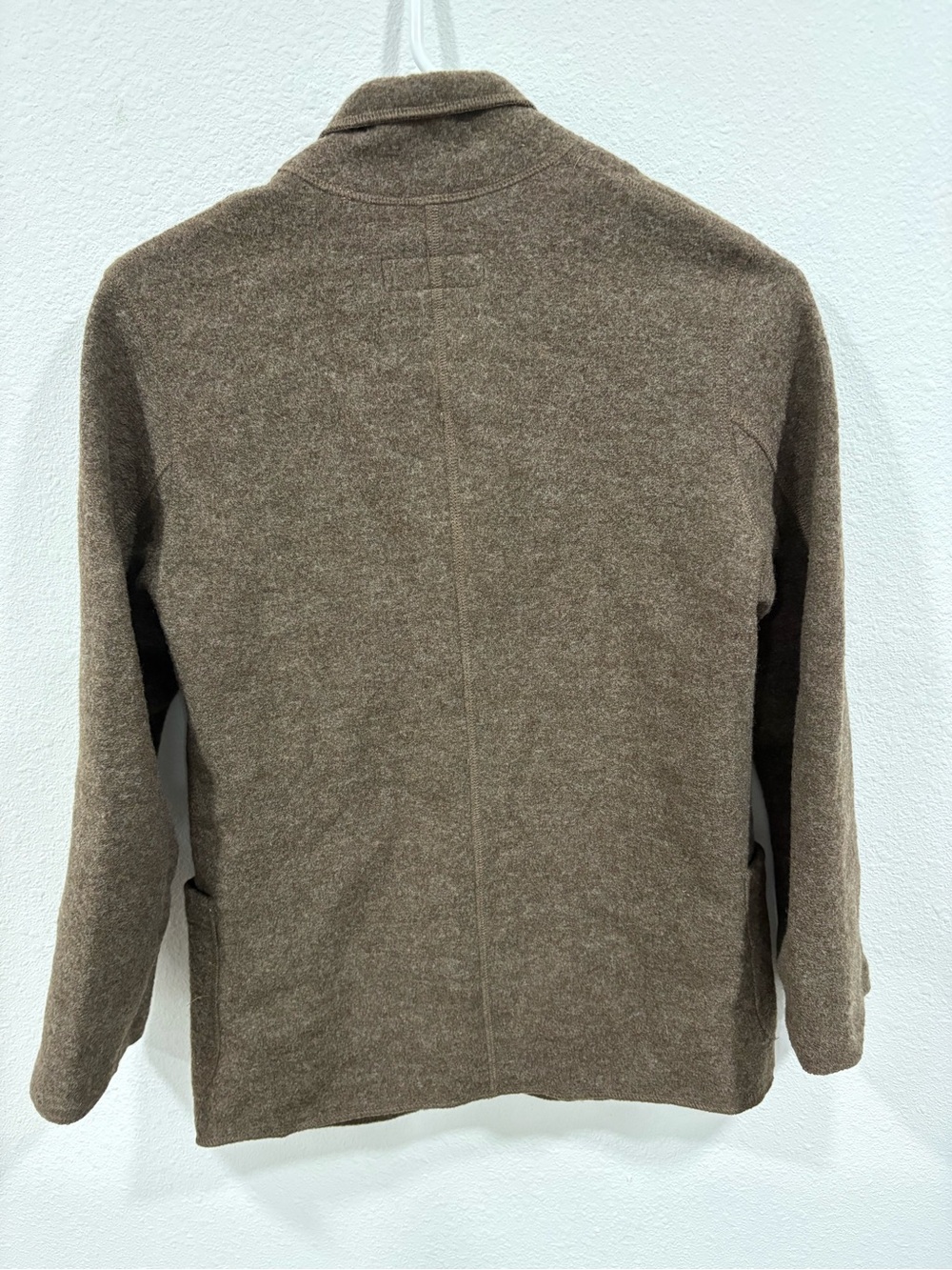 Buck Mason Women’s XXS Marled Maple Felted Wool Chore Coat Brown $268 - Picture 4 of 13